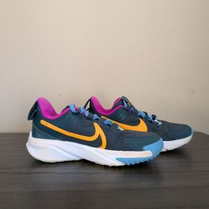 Nike Star Runner 4 Little Kids Shoes Deep Jungle Multi Color Size 11C DX7614-300
